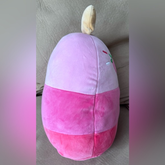 Kellytoy Pama the Pink Strawberry Cake Pop Squishmallow Plush Stuffed Toy 12” - Picture 5 of 13